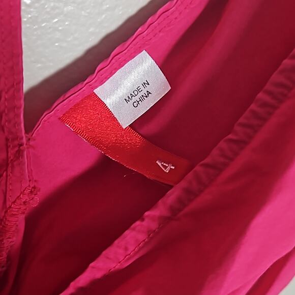 H&M Divided Hot Pink Surplice Sundress Sz 4 - Picture 5 of 9